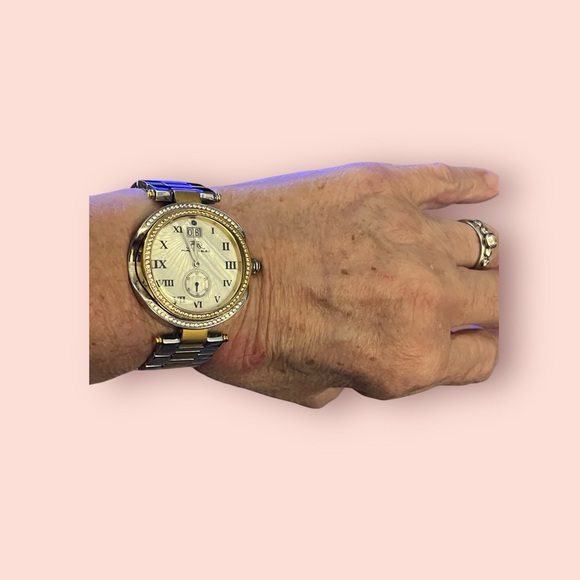 Women’s Porsamo Bleu South Sea Crystal Luxury Women's Watch Like New Condition - Picture 14 of 14